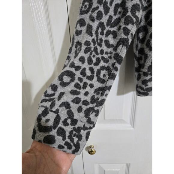 Gaze medium women's grey leopard print sweater - Picture 2 of 9